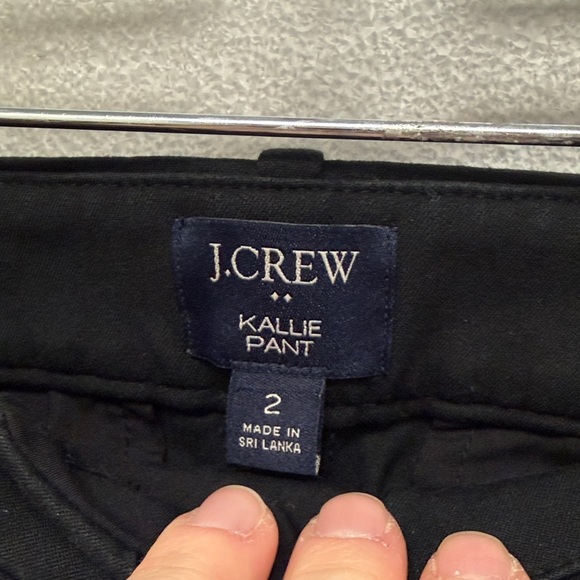 J.Crew Womens KALLIE Pant Black Slim Fit Trouser Office Academia Workwear Preppy - Picture 3 of 9